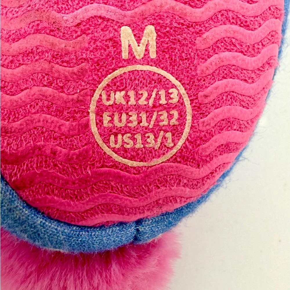 Joules Dreamer Slippers with Pony and Pink Pom Poms
